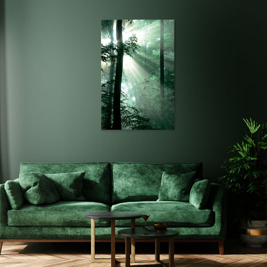 MYSTICAL SUNBEAMS Vertical Canvas Print