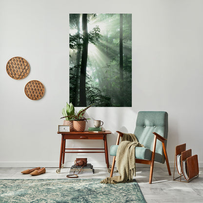 MYSTICAL SUNBEAMS vertikal poster med självhäftande text