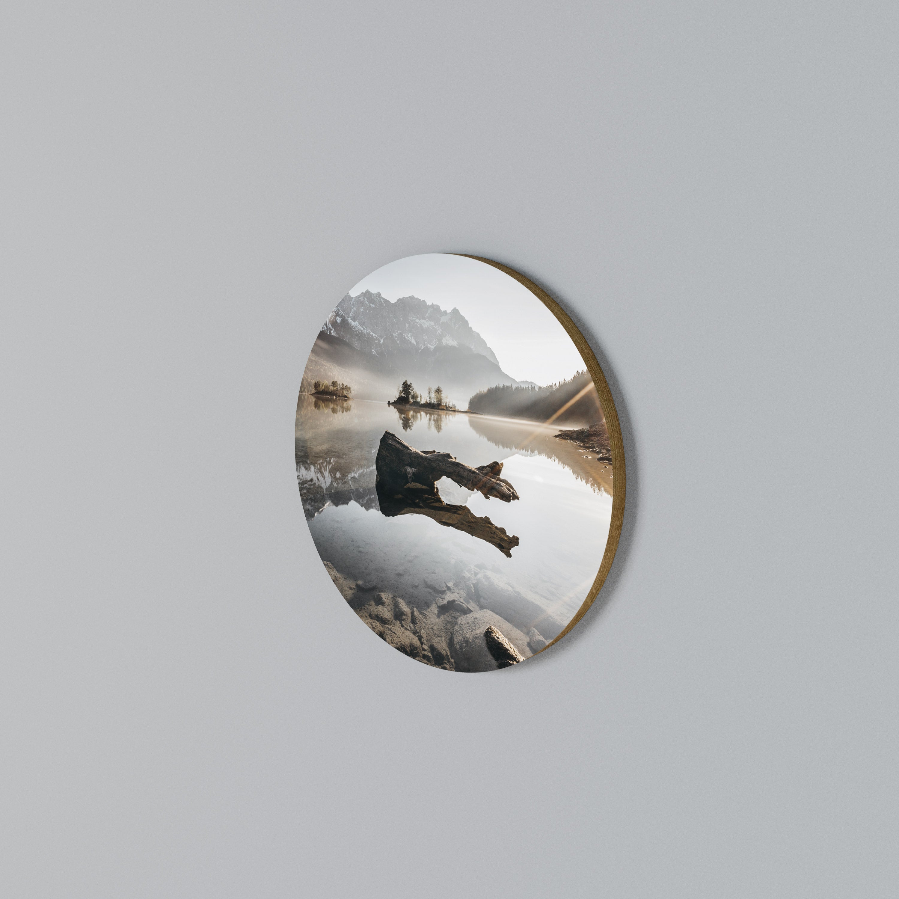 SILENT WATERSCAPE Rund väggdekor