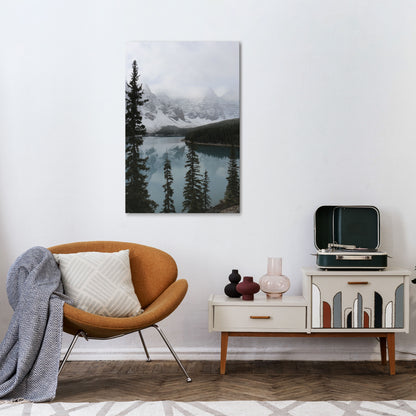 MISTY FOREST BOUNDARIES Vertical Canvas Print