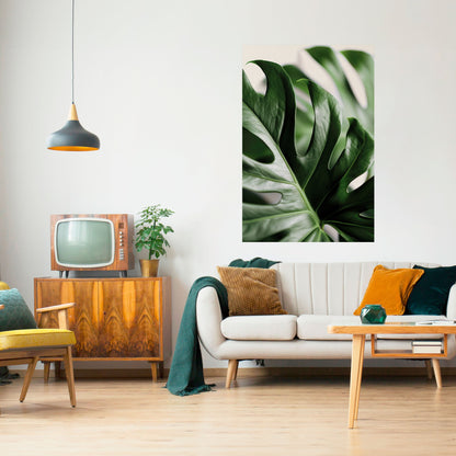 SHARP MONSTERA vertikal poster med självhäftande tryck
