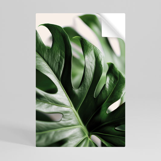 SHARP MONSTERA vertikal poster med självhäftande tryck