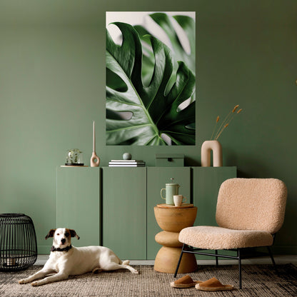 SHARP MONSTERA vertikal poster med självhäftande tryck