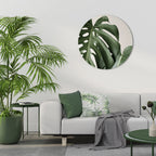 MONSTERA ACCURACY Round Wall Art