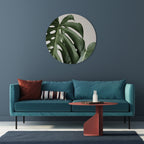 MONSTERA ACCURACY Round Wall Art