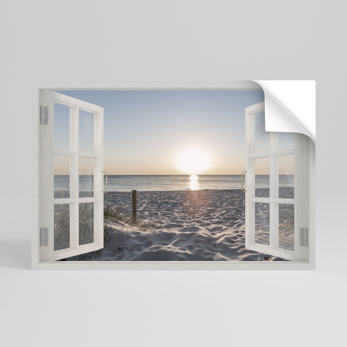 WINDOW OF CALM Självhäftande Horisontell Poster