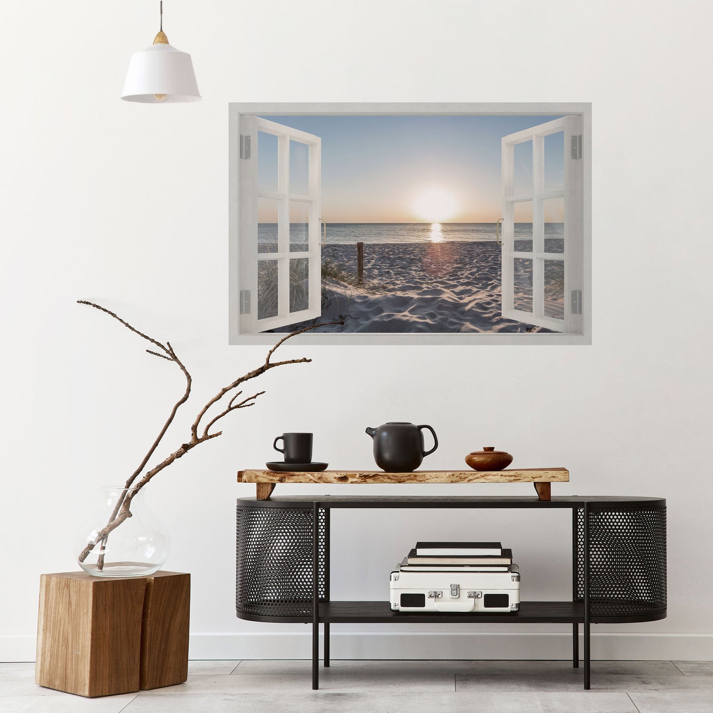WINDOW OF CALM Peel and Stick Horizontal Poster