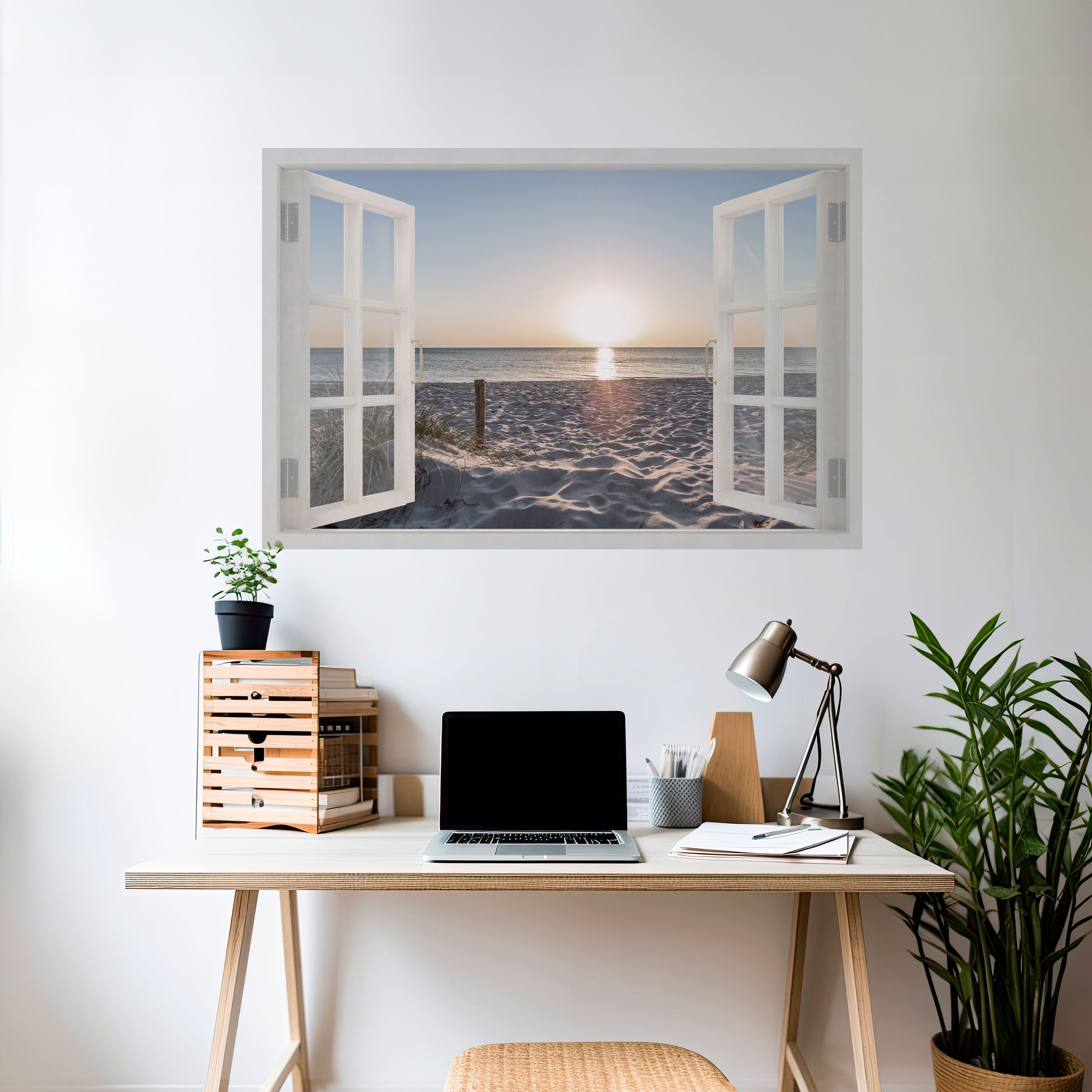 FÖNSTER AV LUGN, skalbar och självhäftande poster