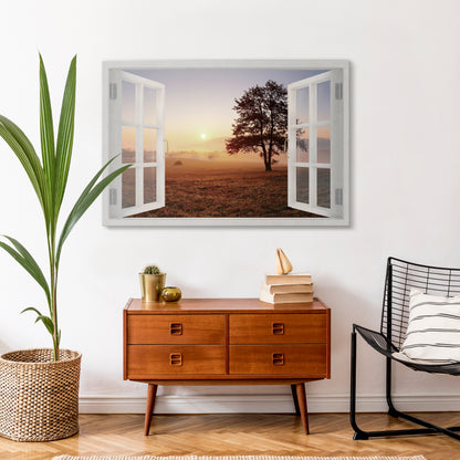 OPENING TO DAWN Horizontal Canvas Print