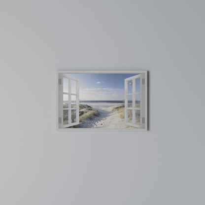 WINDOW TO WANDER Horizontal Canvas Print