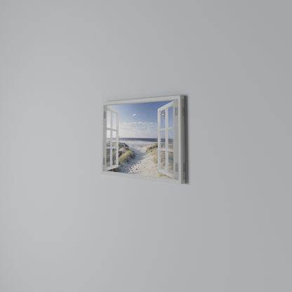 WINDOW TO WANDER Horizontal Canvas Print