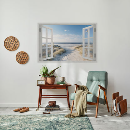 WINDOW TO WANDER Peel and Stick Horizontal Poster