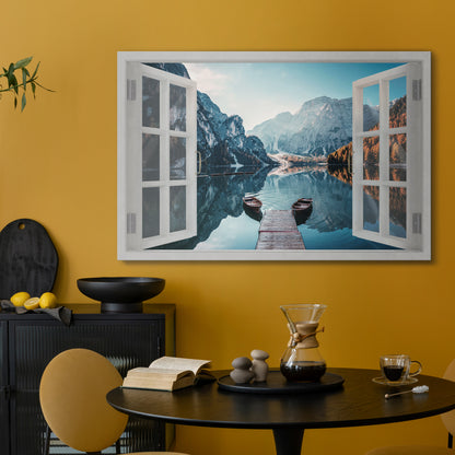 PEEK INTO PARADISE Horizontal Canvas Print