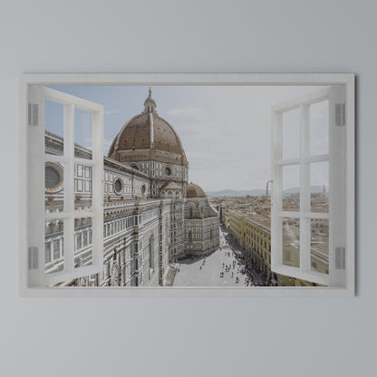 OPEN WINDOW VISTA Horizontal Canvas Print