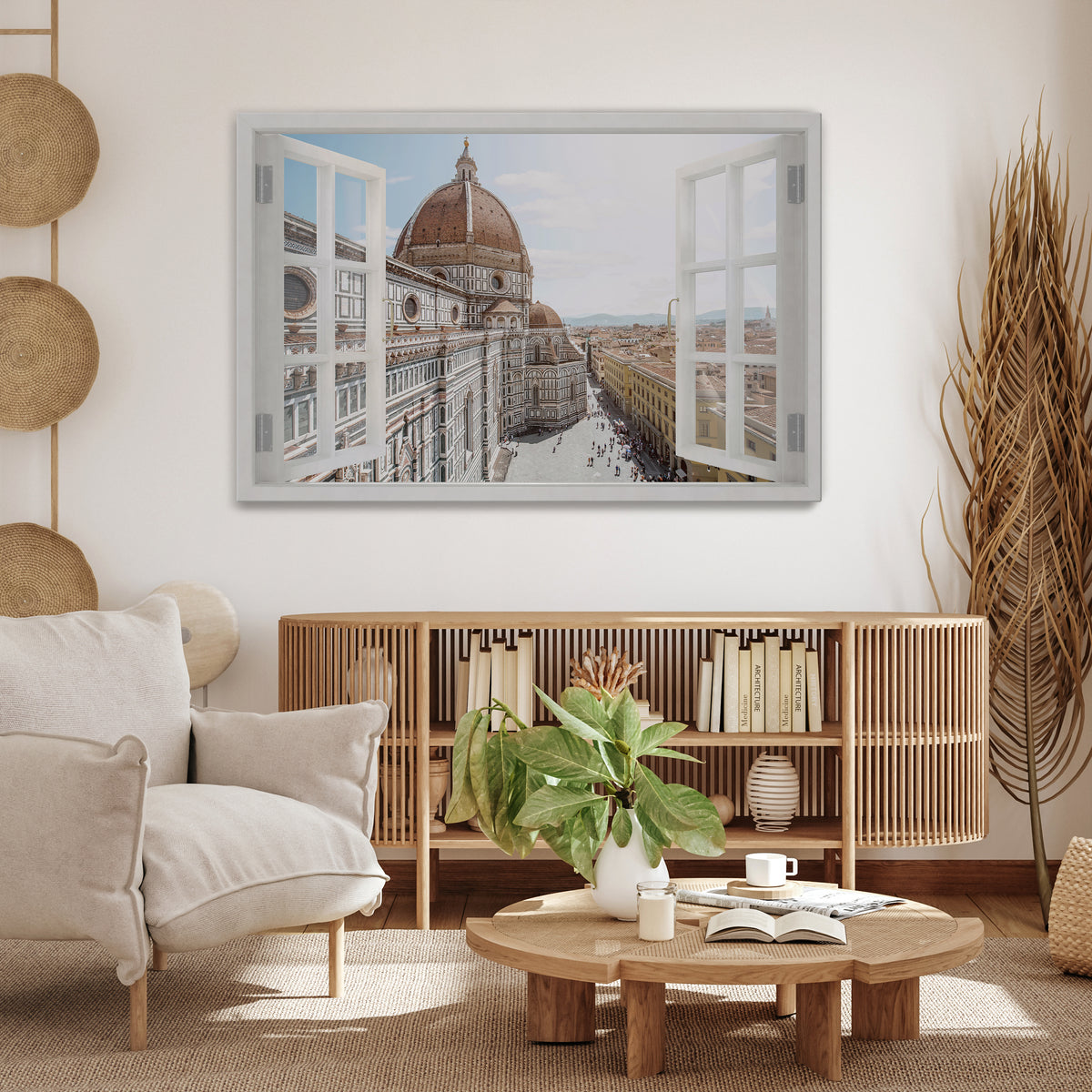 OPEN WINDOW VISTA Horizontal Canvas Print