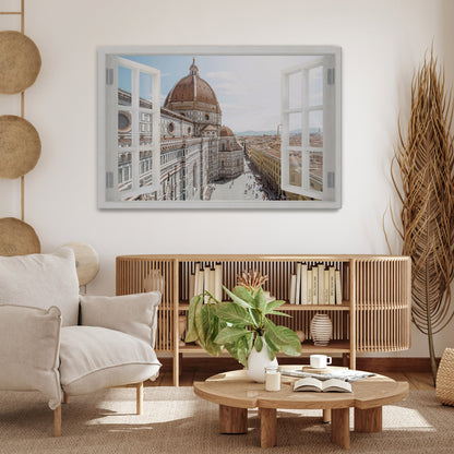 OPEN WINDOW VISTA Horizontal Canvas Print