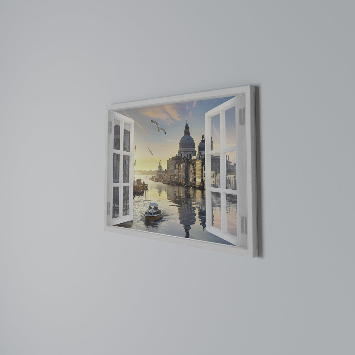WINDOW TO VENICE Horizontal Canvas Print