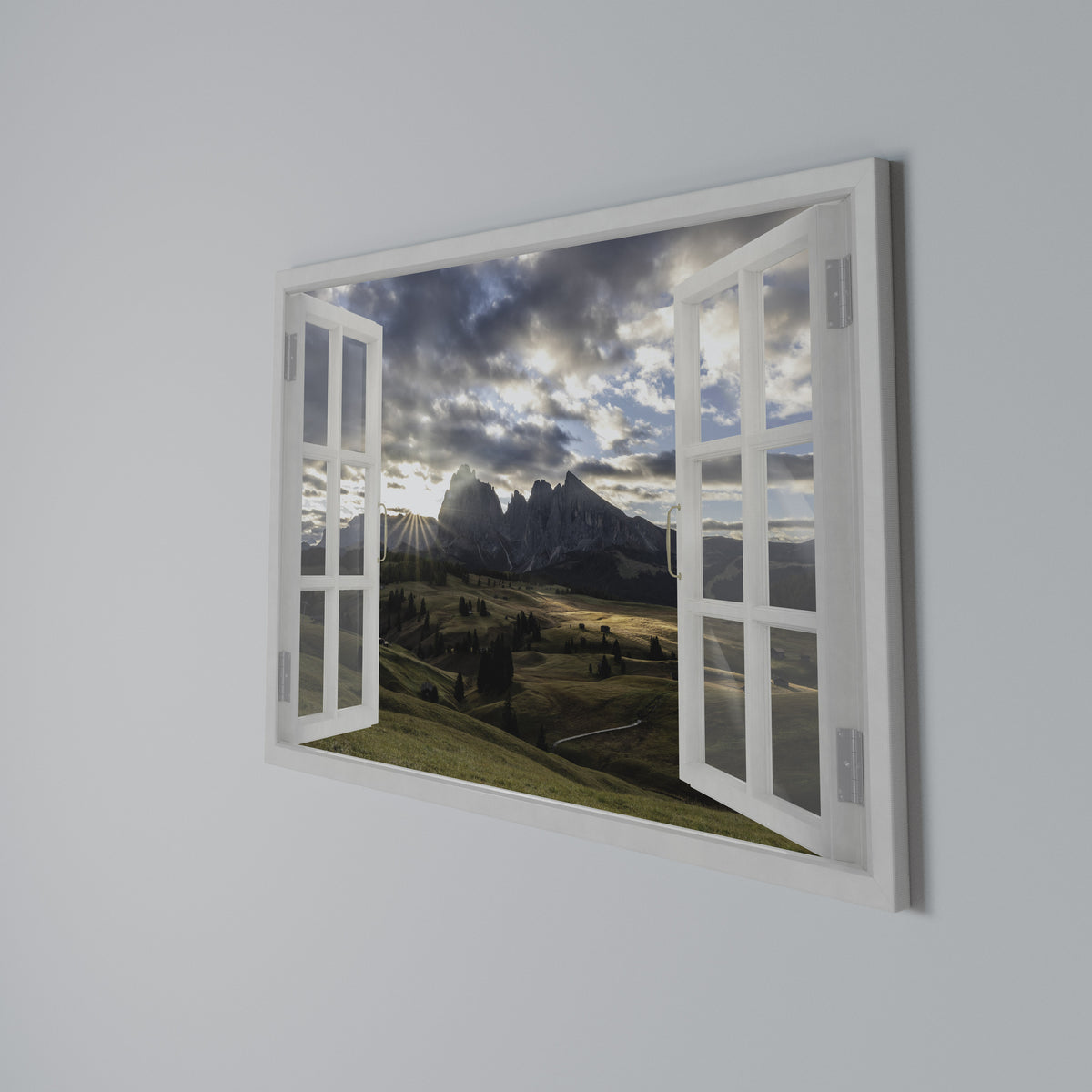 MOUNTAIN VIEWPORT Horizontal Canvas Print