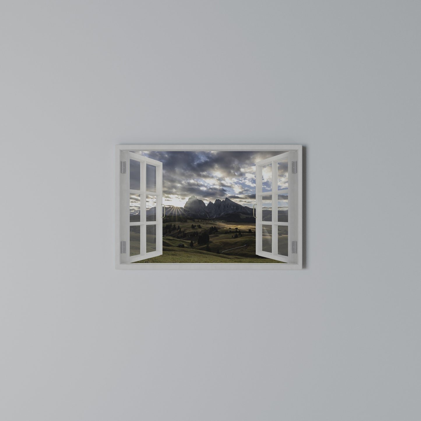 MOUNTAIN VIEWPORT Horizontal Canvas Print