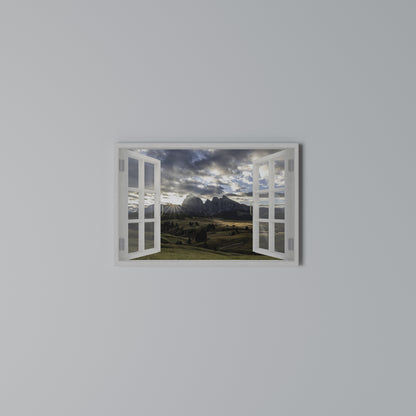 MOUNTAIN VIEWPORT Horizontal Canvas Print