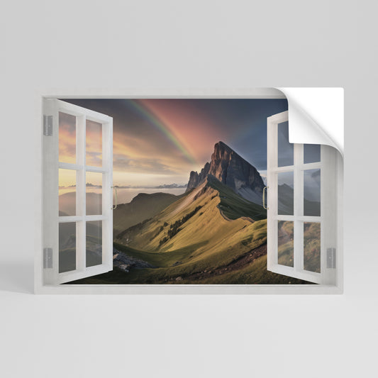 RAINBOW ESCAPE horisontell affisch med självhäftande motiv