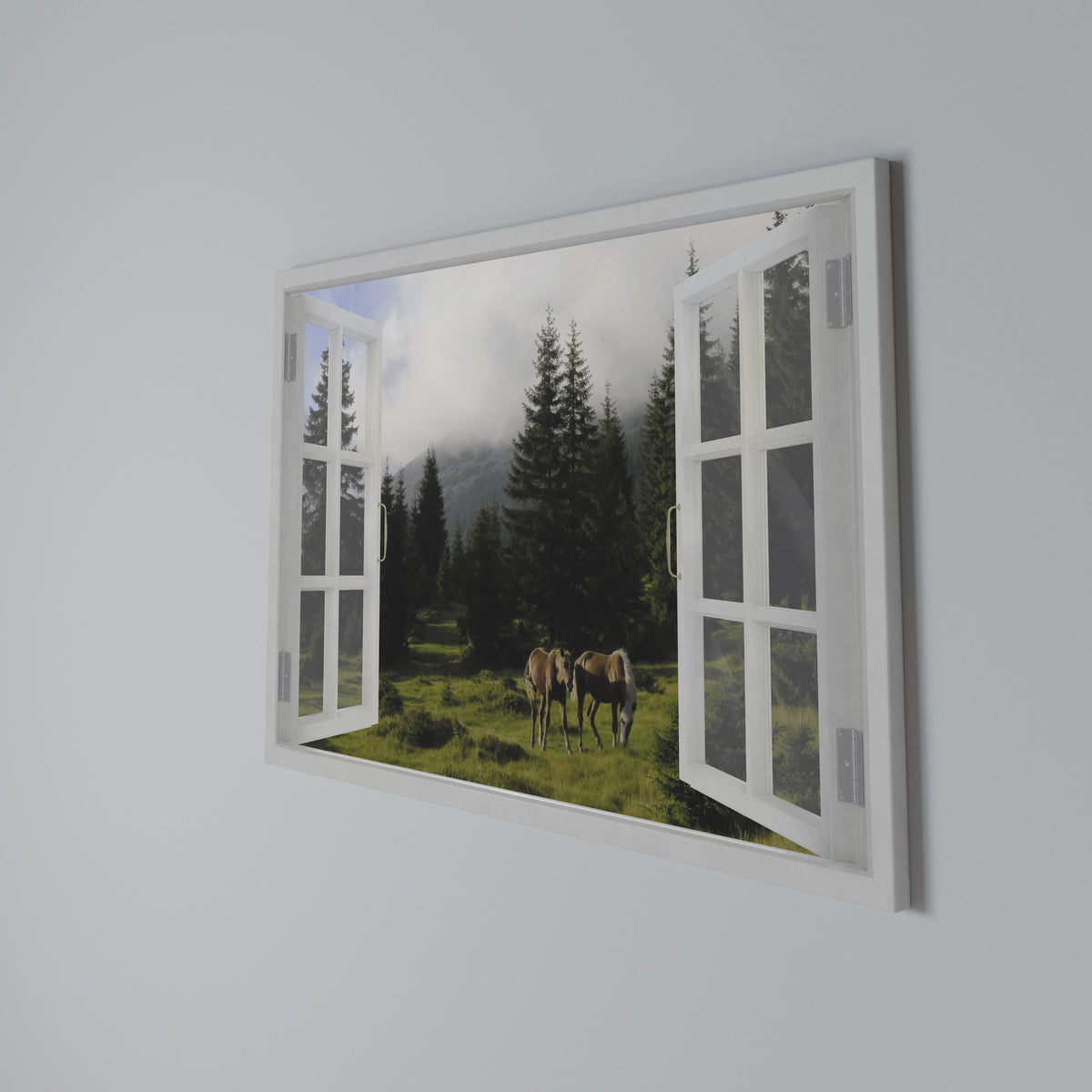 WINDOWS TO WANDER Horizontal Canvas Print