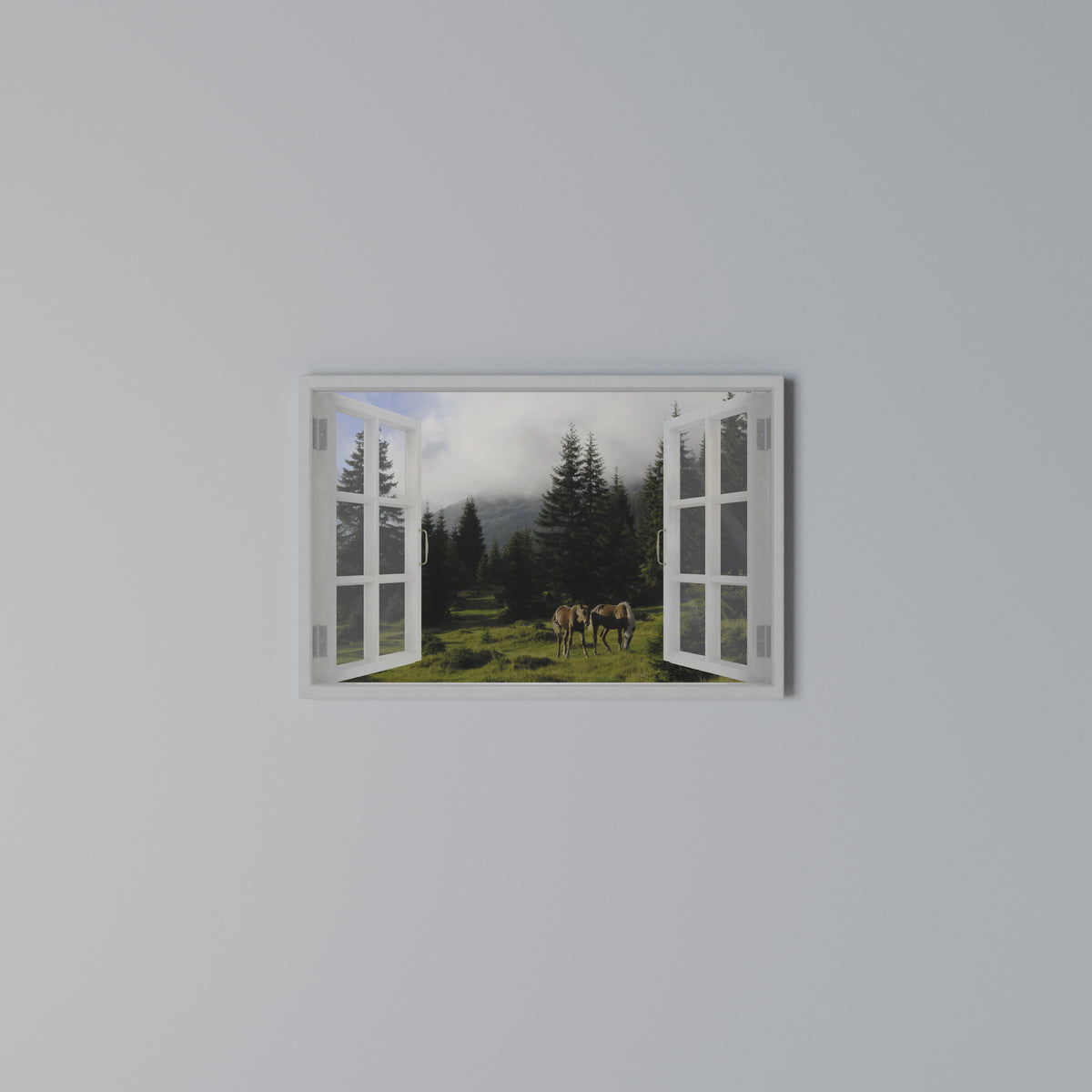 WINDOWS TO WANDER Horizontal Canvas Print