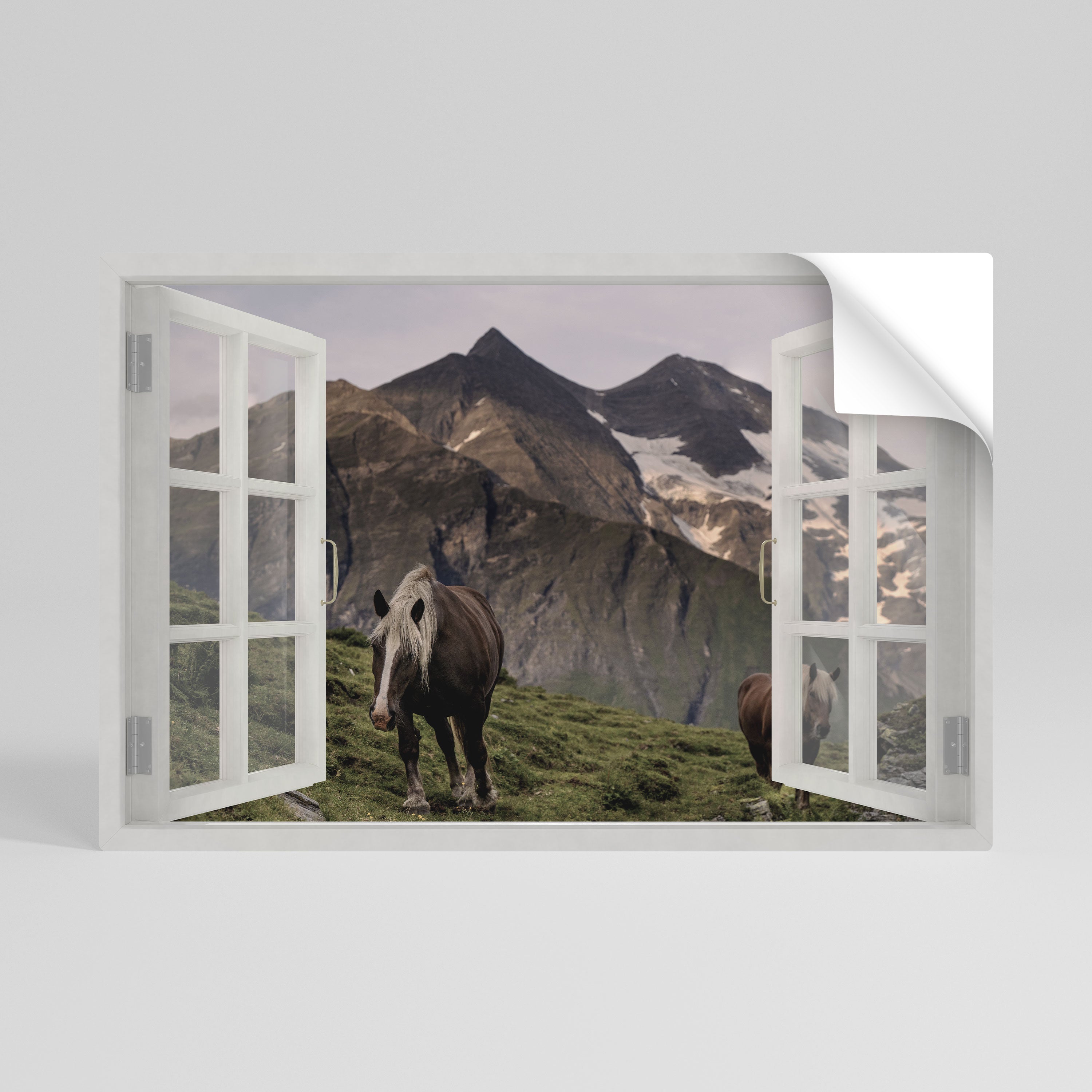 INSPIRATION MED NATURLIG RAM Horisontell Poster med självhäftande papper