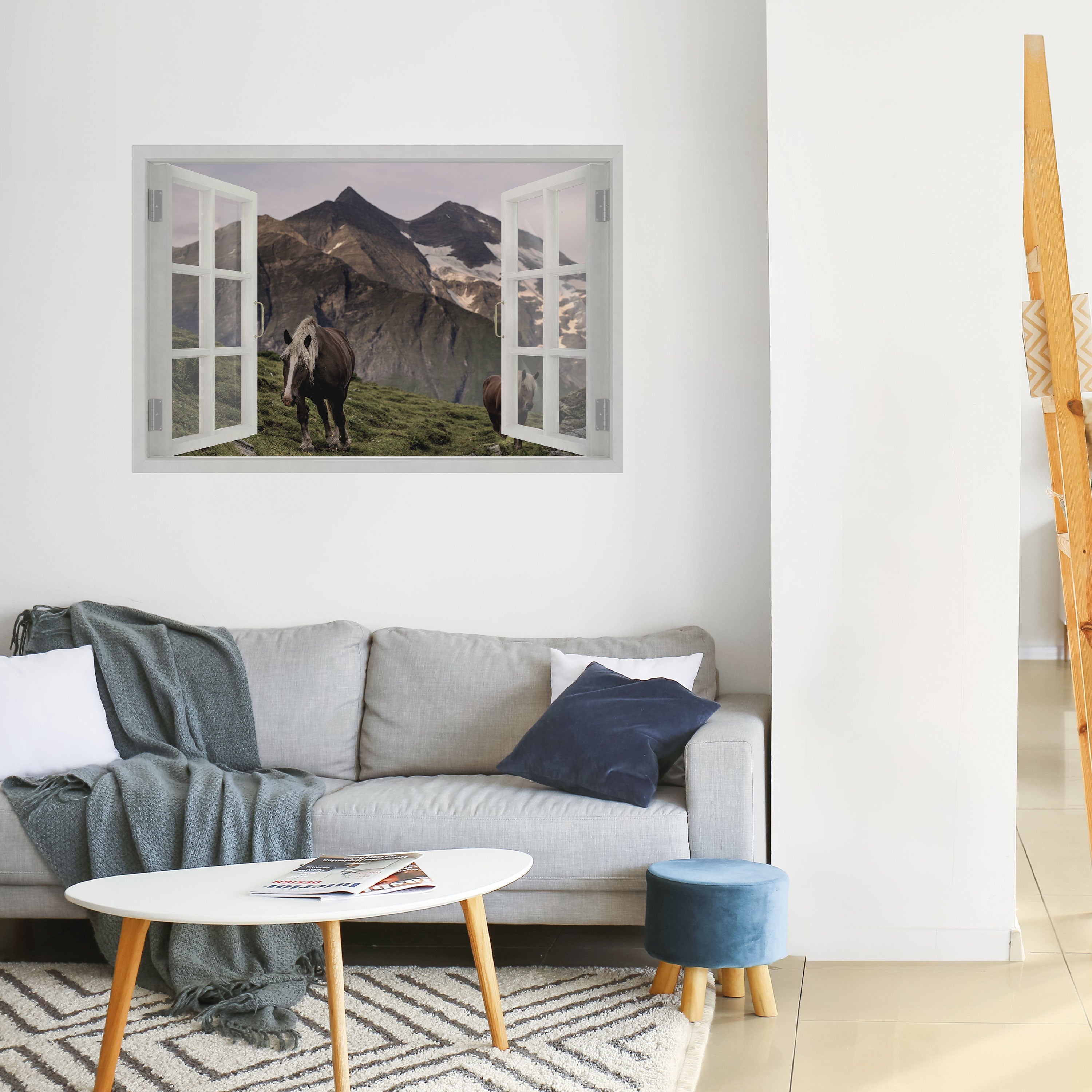 INSPIRATION MED NATURLIG RAM Horisontell Poster med självhäftande papper