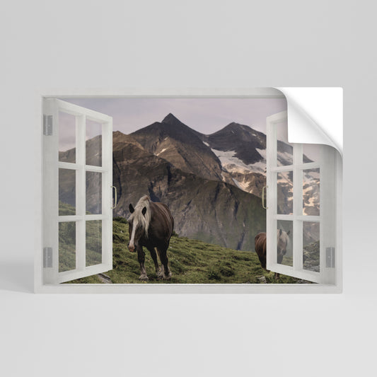 NATURAL FRAME INSPIRATION Självhäftande Horisontell Poster