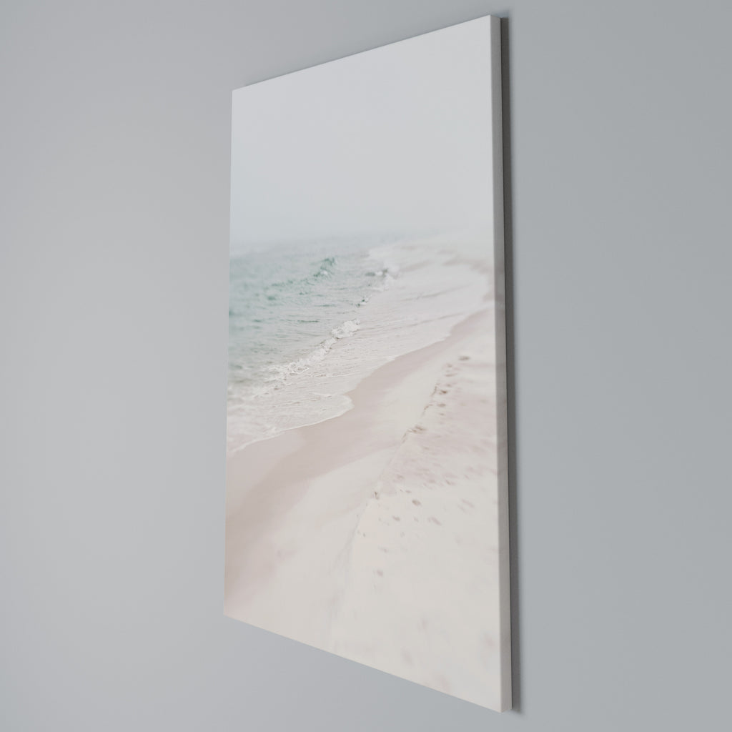 MISTY SHORELINE BLISS Vertical Canvas Print