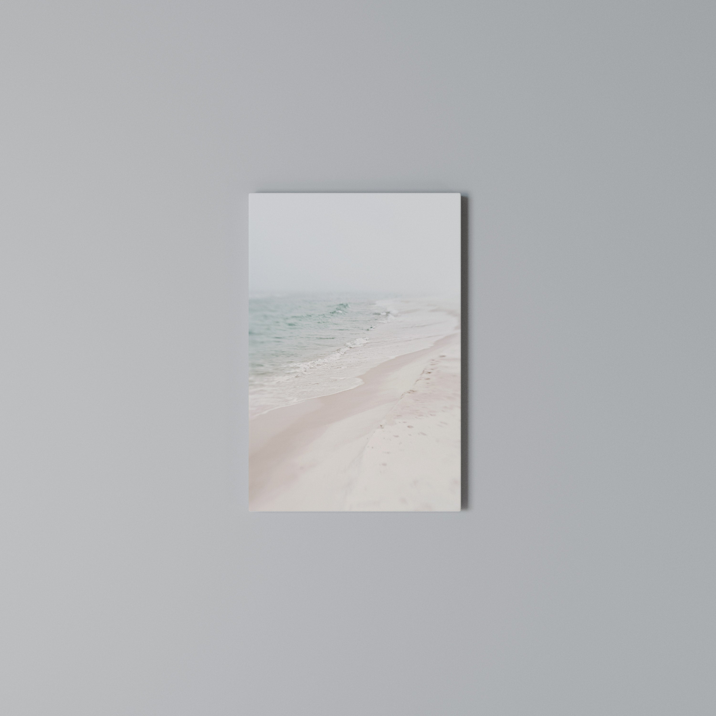 MISTY SHORELINE BLISS Vertical Canvas Print
