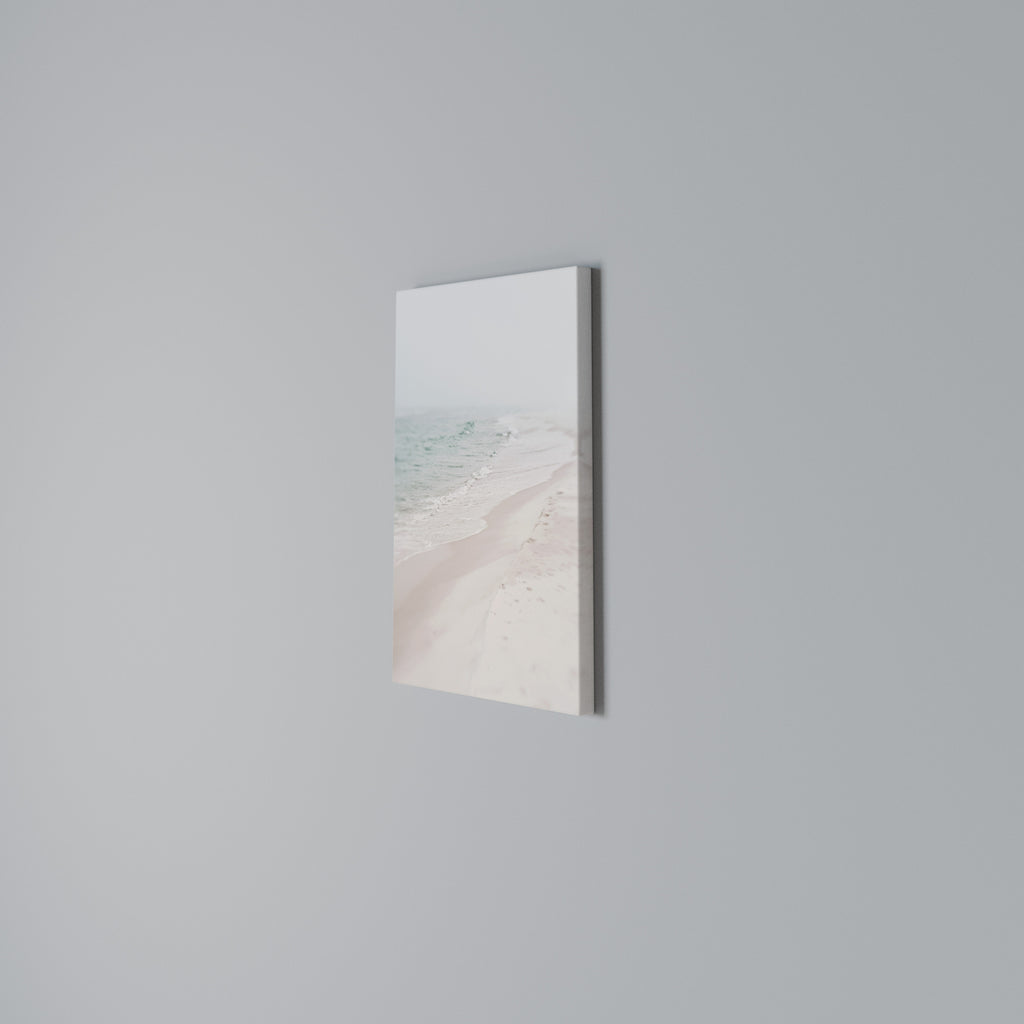 MISTY SHORELINE BLISS Vertical Canvas Print