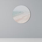 MISTY SHORELINE BLISS Round Wall Art