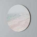 MISTY SHORELINE BLISS Round Wall Art
