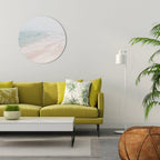 MISTY SHORELINE BLISS Round Wall Art