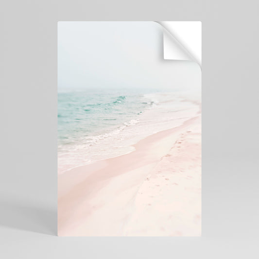 MISTY SHORELINE BLISS Peel and Stick Vertical Poster