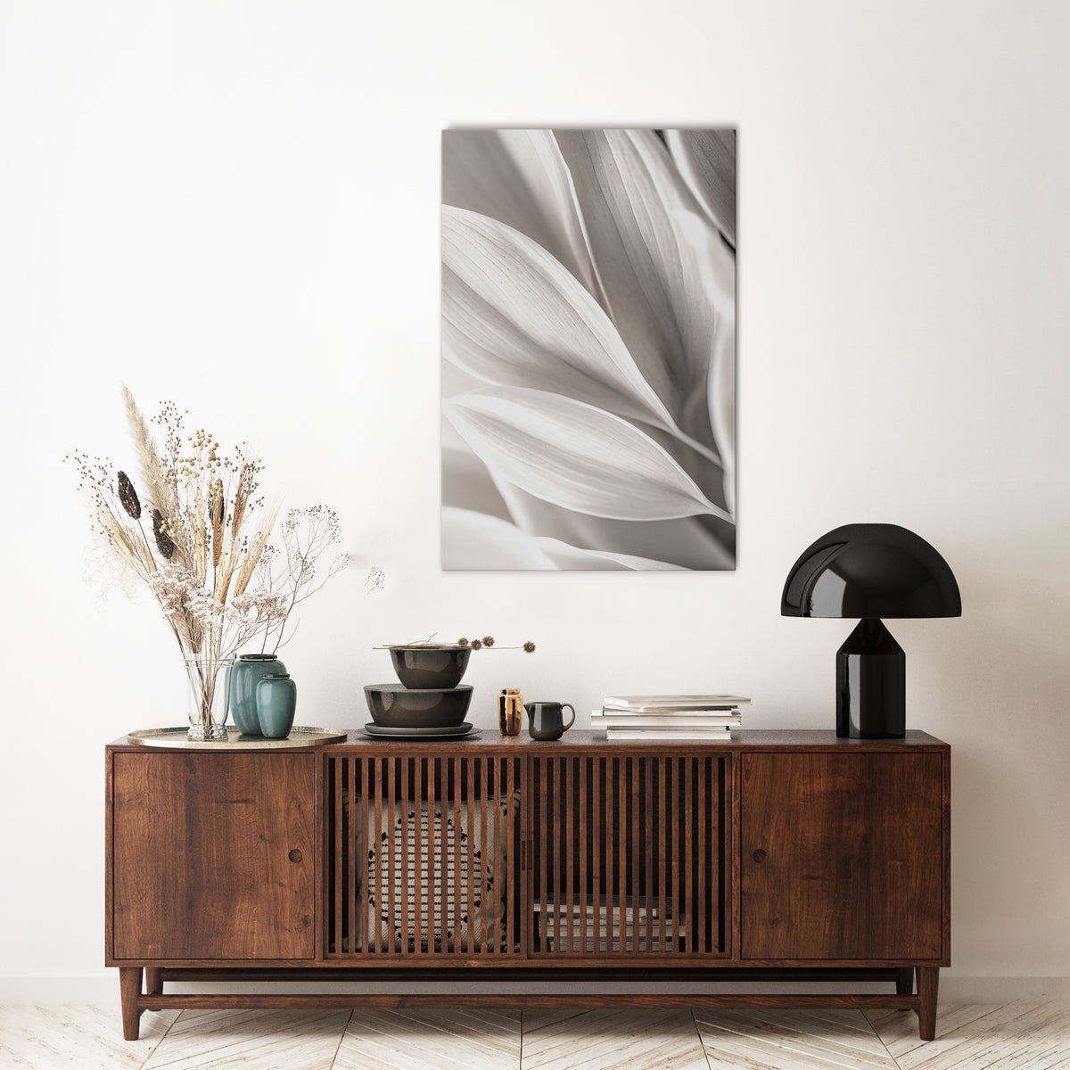 WHISPERS OF WHITE Vertical Canvas Print