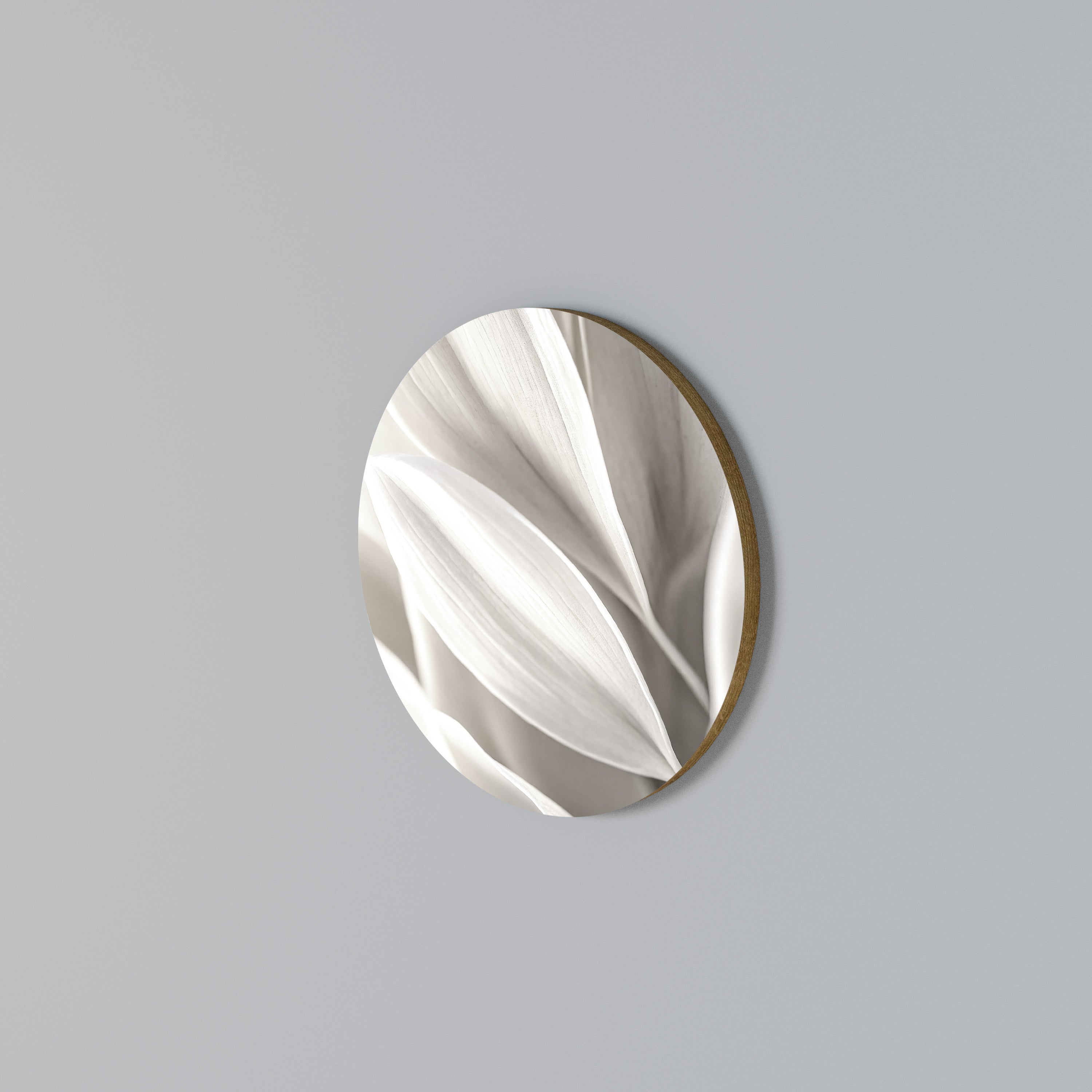 WHISPERS OF WHITE Rund väggdekor