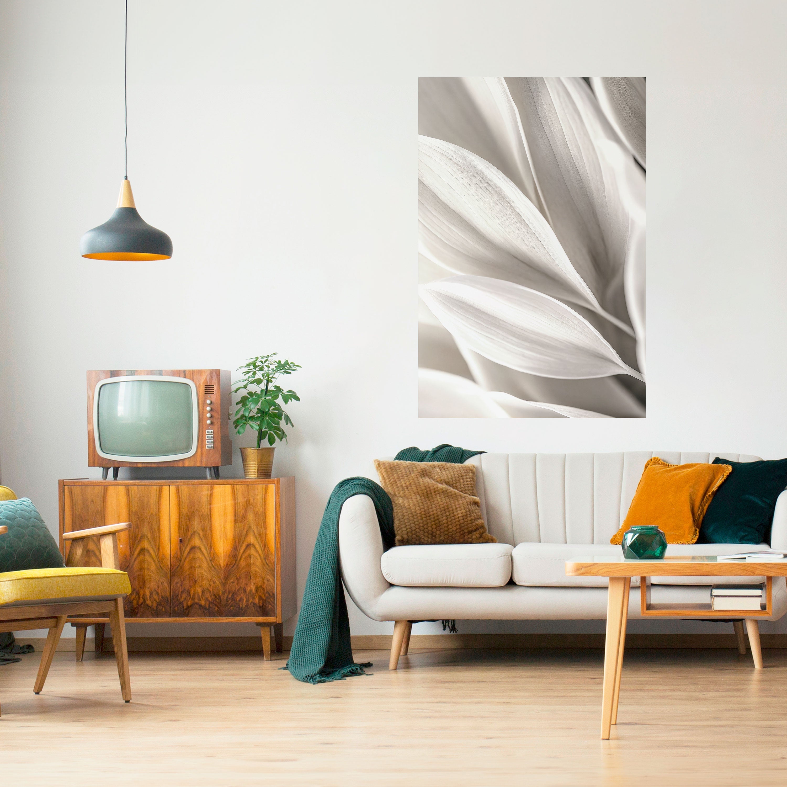 VISKNINGAR AV VITT, skalbar och självhäftande poster