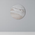 SILKEN SHORELINE DANCE Round Wall Art