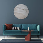 SILKEN SHORELINE DANCE Round Wall Art