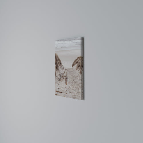 HIDDEN COASTLINE TREK Vertical Canvas Print