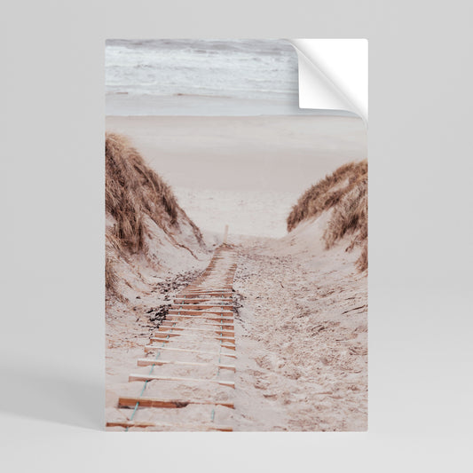 HIDDEN COASTLINE TREK Peel and Stick Vertical Poster
