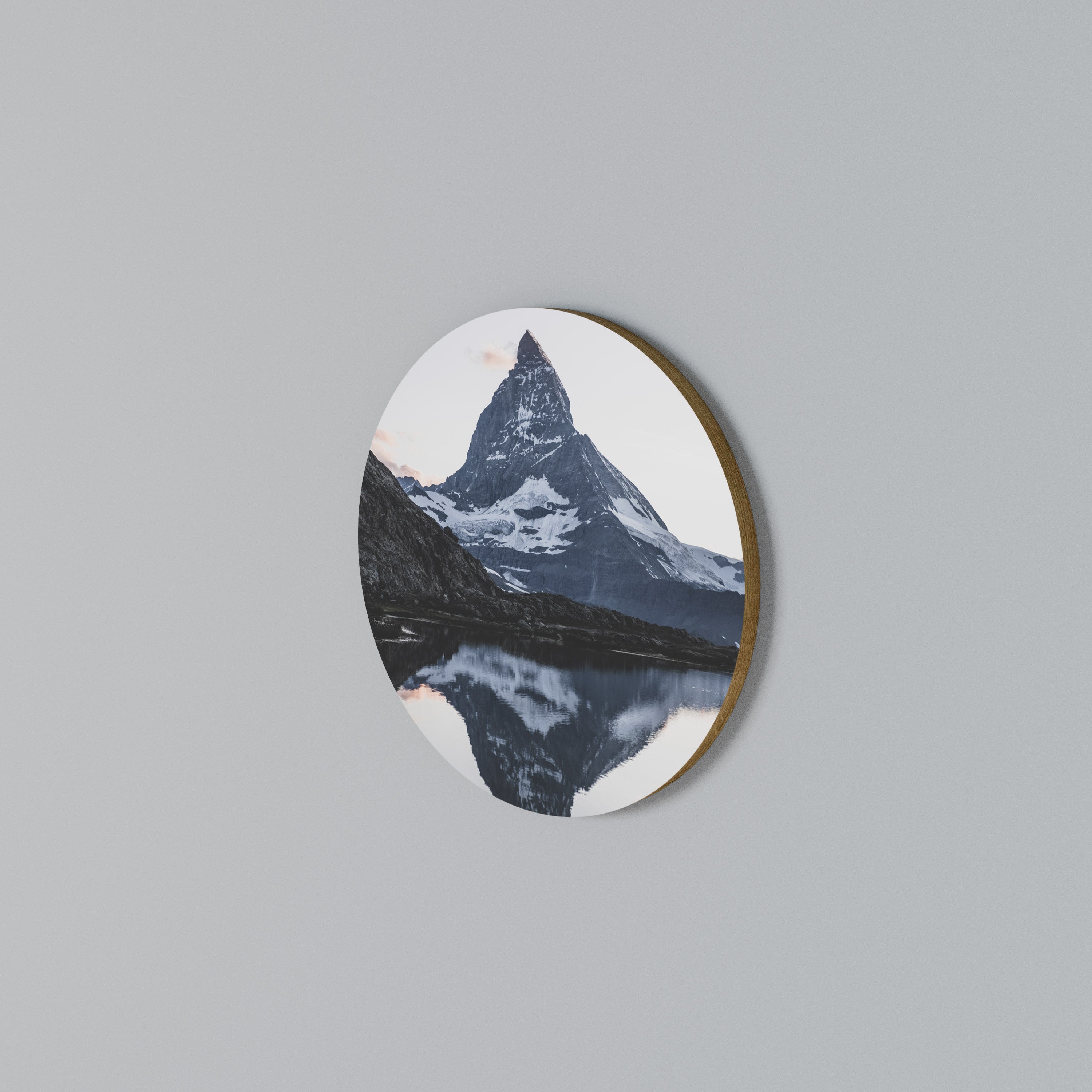 MEMORY OF MATTERHORN Round Wall Art