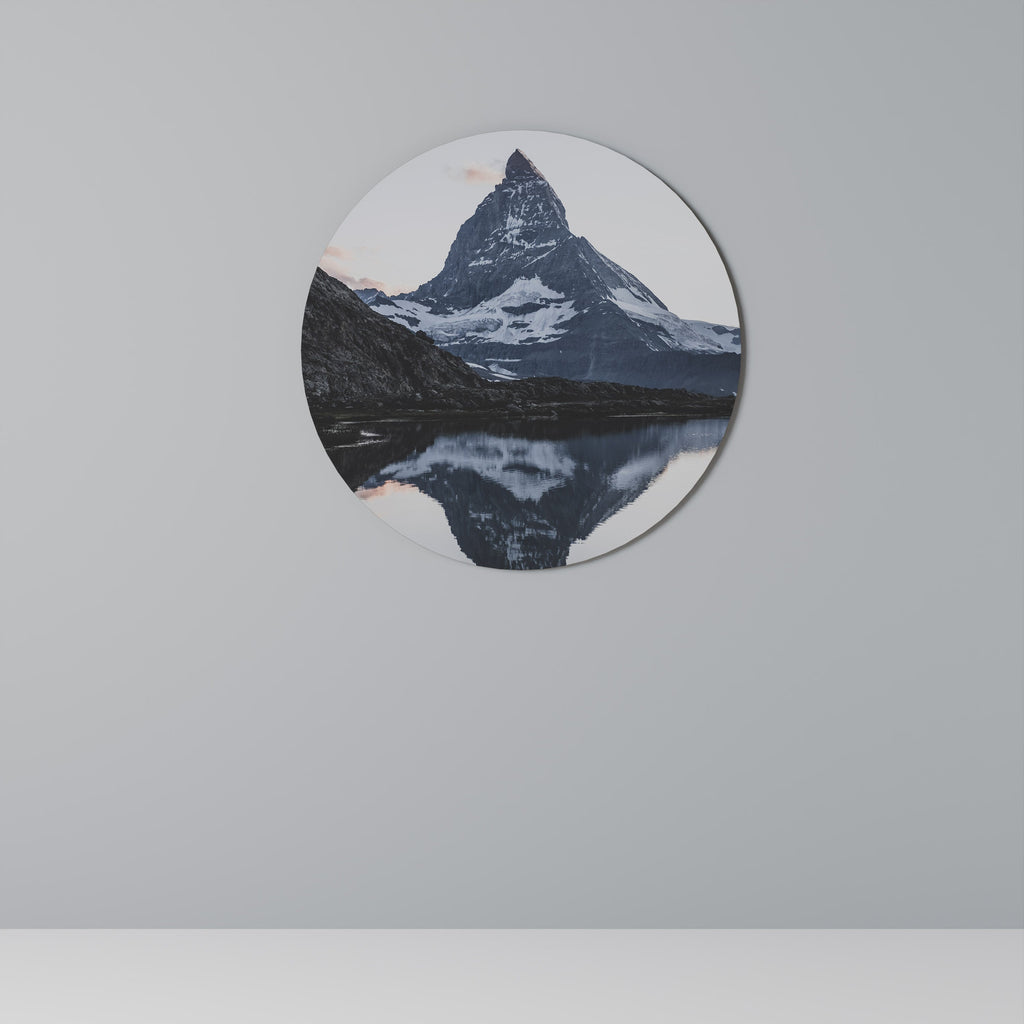 Rund väggdekoration MINNE AV MATTERHORN