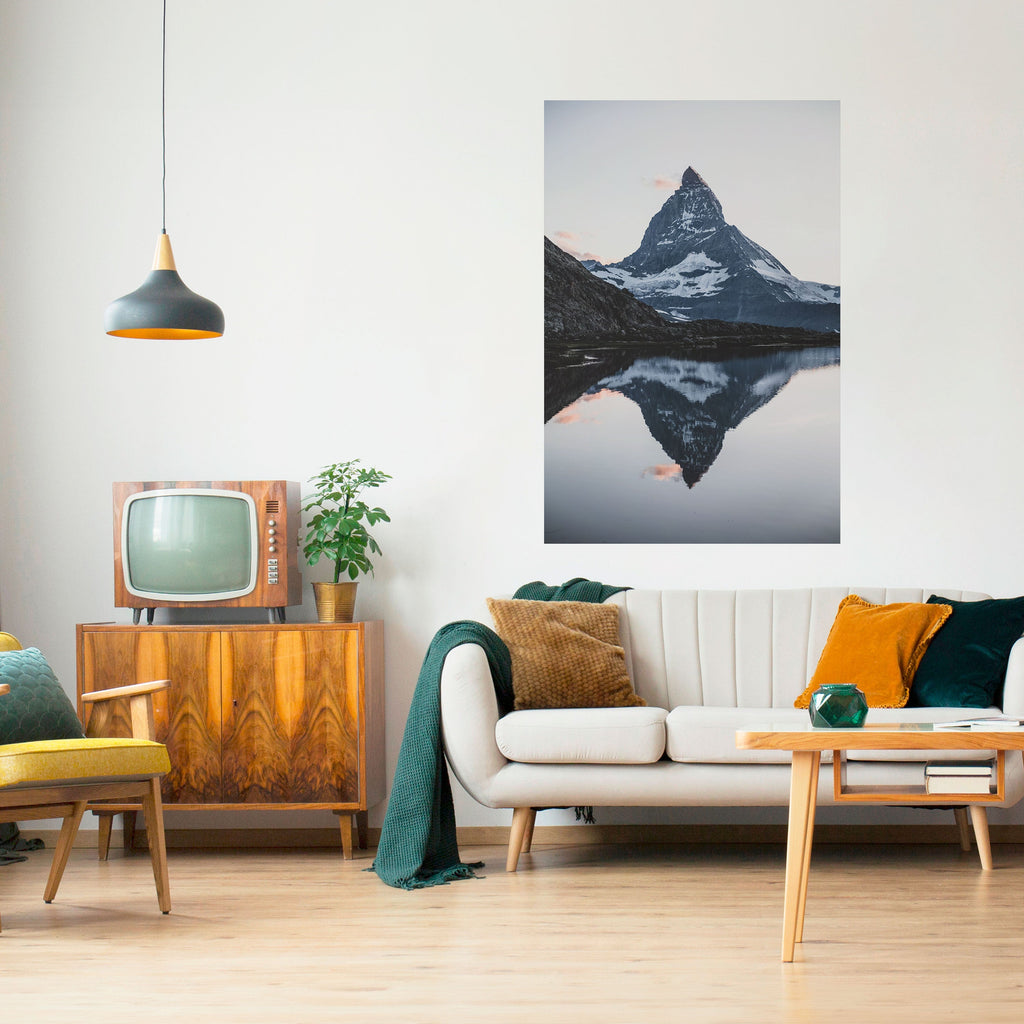 MINNE AV MATTERHORN vertikal poster med självhäftande motiv