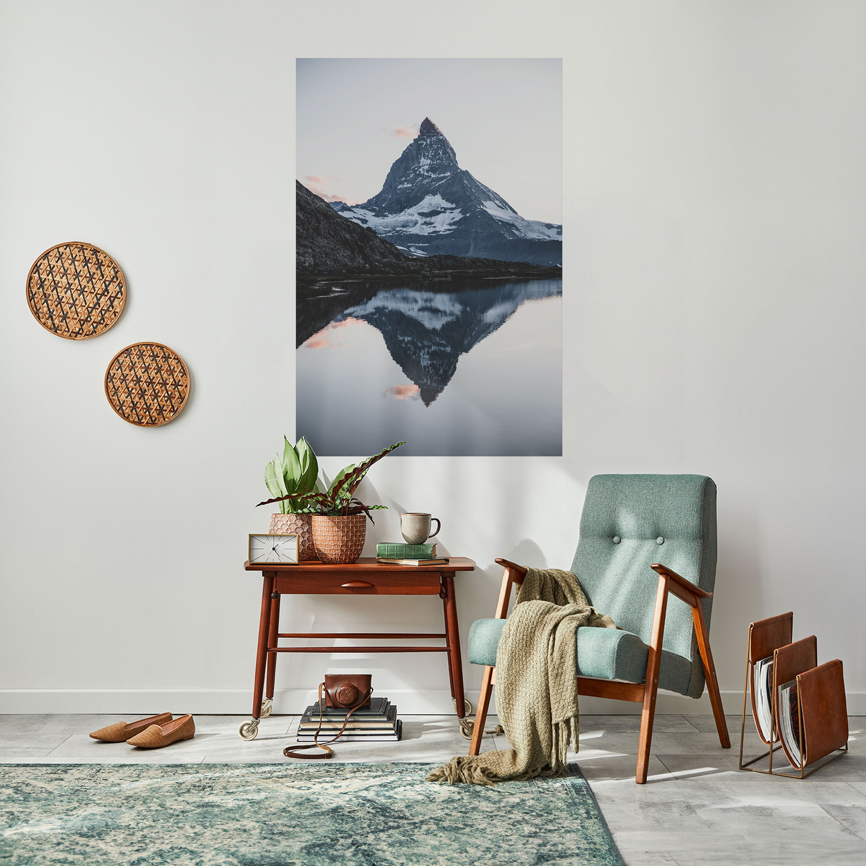MINNE AV MATTERHORN vertikal poster med självhäftande motiv