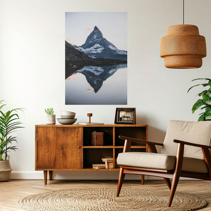 MEMORY OF MATTERHORN Peel and Stick Vertical Poster