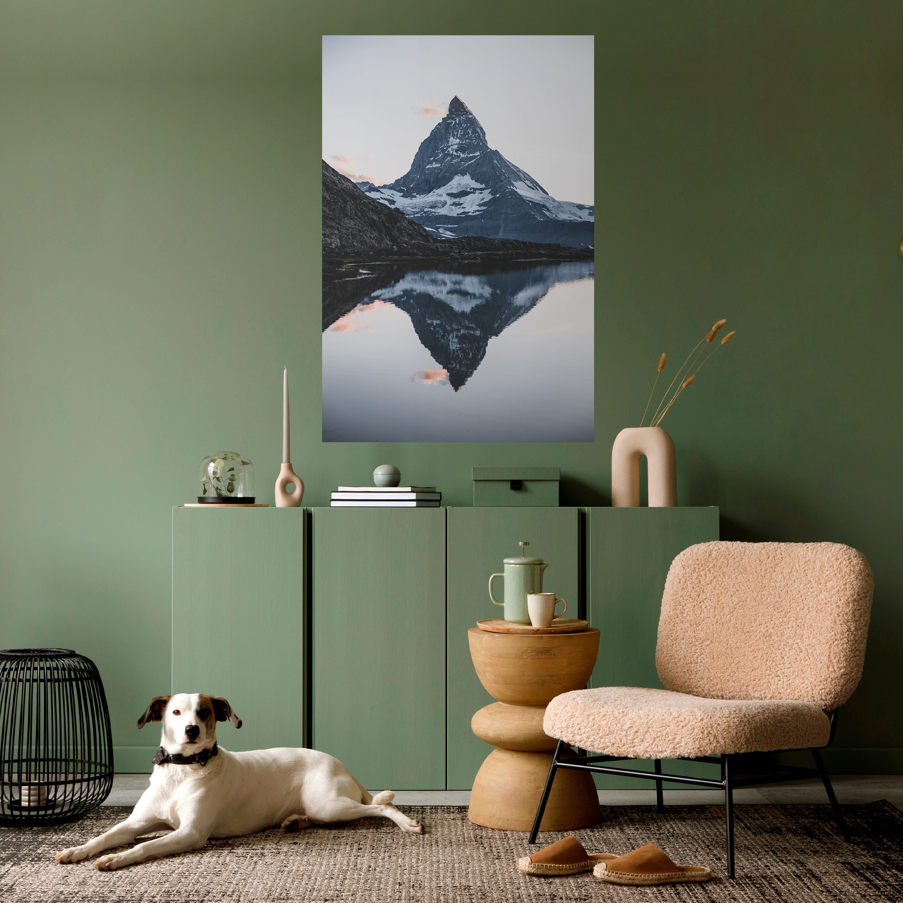 MINNE AV MATTERHORN vertikal poster med självhäftande motiv
